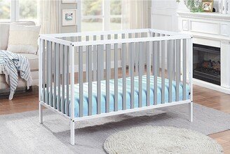 DECO Deux Remi 3-in-1 Convertible Island Crib White/Gray