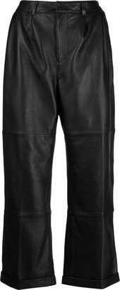 Jia leather trousers