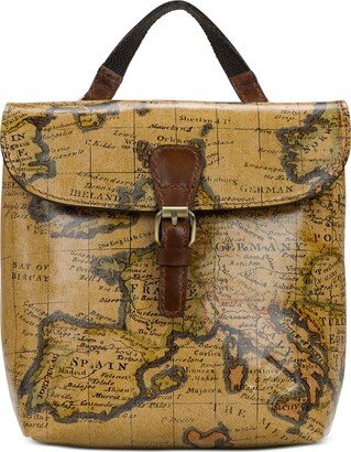 Vatoni Small Printed Leather Backpack