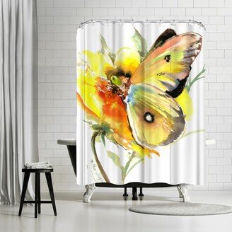 71 x 74 Shower Curtain, Butterfly 3 by Suren Nersisyan