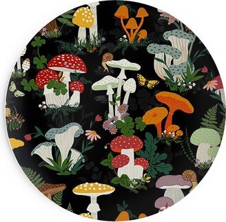 Salad Plates: Mushroom Garden - Multi Salad Plate, Multicolor