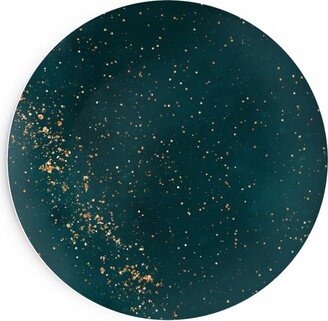 Salad Plates: Stardust - Green Salad Plate, Green