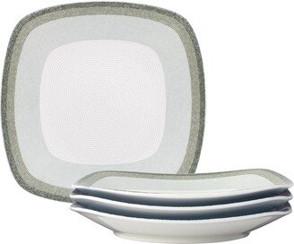 Colorscapes Layers Square Salad Plate Set/4, 8.25