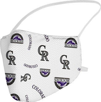 Multi Colorado Rockies All Over Logo Face Covering