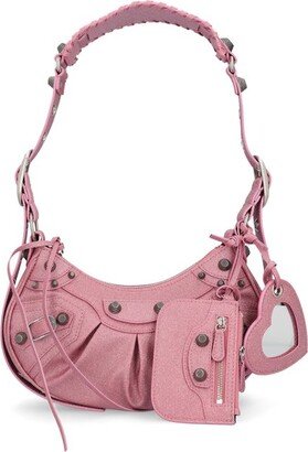 Le Cagole Xs Glitter Shoulder Bag