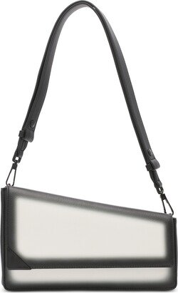 Basalt Ombre Asymmetric Triple Compartment Convertible Shoulder Bag - Ch Wht/black