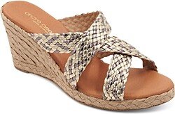 Women's Nedra Woven Crossover Strap Espadrille Wedge Heel Sandals