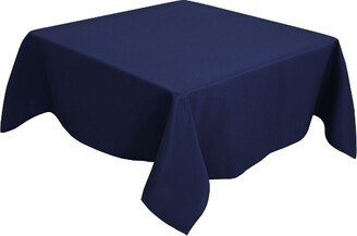 55x55 Square Polyester Stain Resistant Solid Tablecloths Navy Blue - PiccoCasa