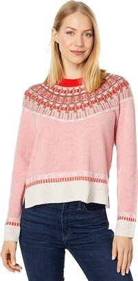 Faroe Fair Isle Pullover (Heather Blossom) Women's Clothing