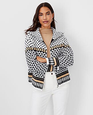 Fair Isle Zip Cardigan