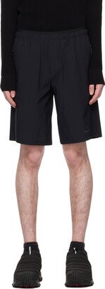 Black Perforated Shorts