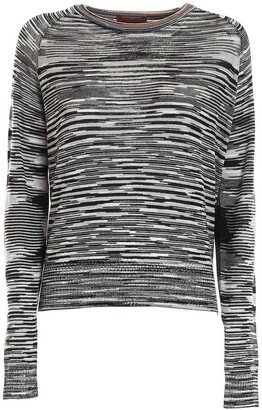 Ribbed Hem Crewneck Sweater-AA