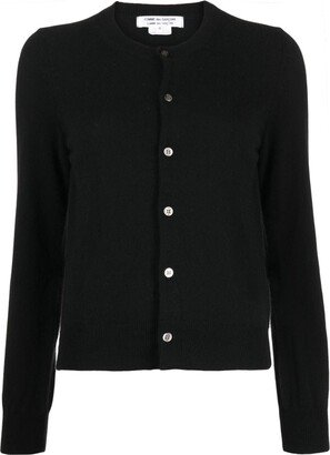 Round-Neck Cashmere Cardigan-AC