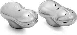 Savanna Hippo Alloy Metal Salt & Pepper Shakers, Set of 2 for Home Décor, Designed by Neil Cohen,3 L x 3 W x 1.5 H