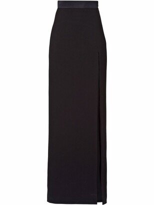 Grain-De-Poudre Maxi Skirt