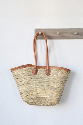 Leather Handle Market Tote