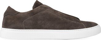 Stone Suede Slip-On Sneakers