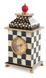 MacKenzie-Childs Courtly Check Desk Clock