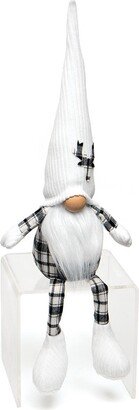 Black & White Buffalo Plaid Winter Gnome, Christmas Farmhouse Gnome