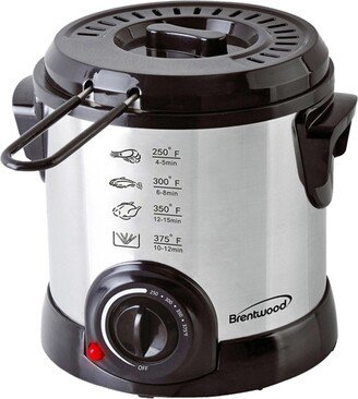 Brentwood 1 Liter Electric Deep Fryer in Stainless Steel