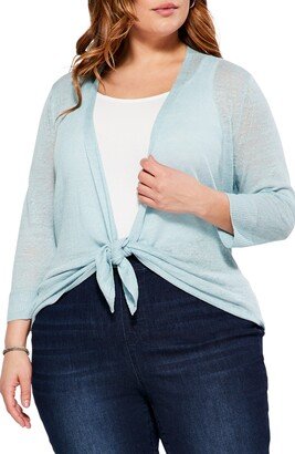 4-Way Convertible Linen Blend Cardigan