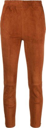 Provence skinny suede trousers