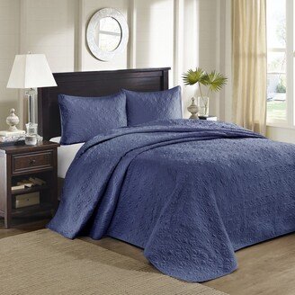 No Solid Reversible Bedspread Set