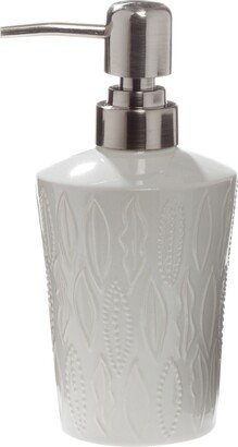 Susan White Stoneware Soap Dispenser