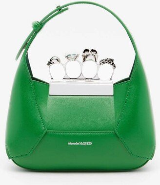 Women's The Jewelled Hobo Mini Bag In Bright Green