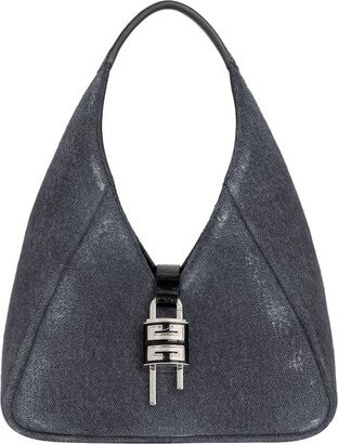 G-hobo Mini Bag In Black Washed Denim