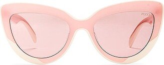 Cat Eye Sunglasses in Pink