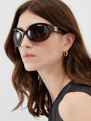 Triomphe Oval Acetate Sunglasses