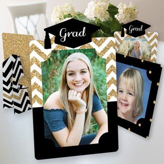 Big Dot Of Happiness Tassel Worth The Hassle Gold Party 4x6 Picture Display Paper Photo Frames 12 Ct