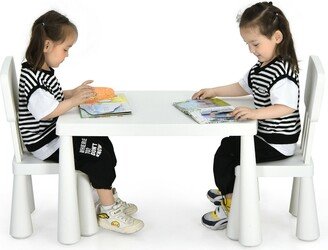 Kids Table & 2 Chairs Set Toddler Activity Play Dining Study - See Details