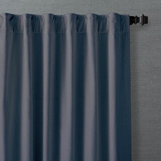 Striated Velvet Curtain Panel