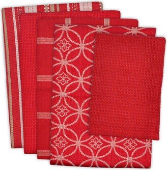 Assorted Dishtowel and Dishcloth, Set of 5