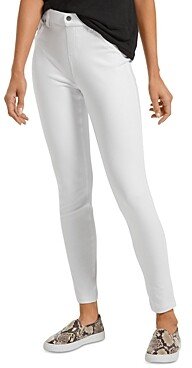 Ultra-Soft High Waist Denim Leggings in White