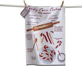 tagltd CANDY CANE COOKIES RECIPE DISHTOWEL