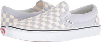 Classic Slip-On ((Checkerboard) Gray Dawn/True White) Skate Shoes