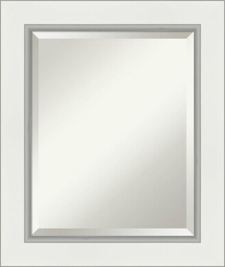 Eva Silver-tone Framed Bathroom Vanity Wall Mirror, 21.25