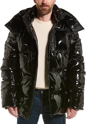 Glossy Puffer Coat