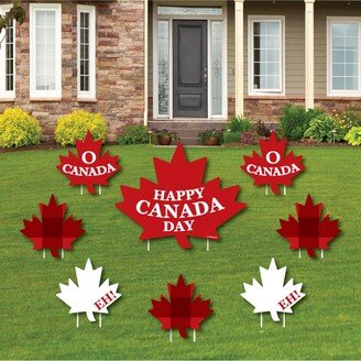 Big Dot Of Happiness Canada Day - Outdoor Lawn Decor - Canadian Party Yard Signs - Set of 8