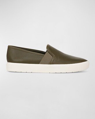 Blair Perforated Leather Slip-On Sneakers-AD