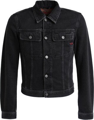 D-milo Trucker Jacket Denim Outerwear Black