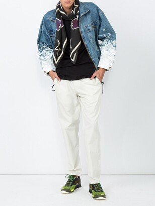 Painted Sleeves Denim Jacket