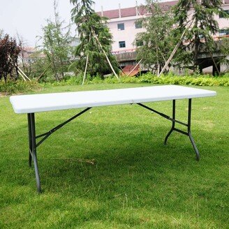 Indoor/Outdoor 6-foot Plastic Portable Camping Picnic Table