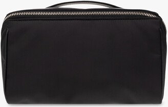 Wash Bag With Logo - Black-AA