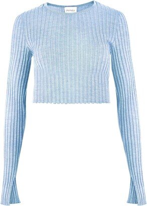 Salanida Brera Merino Crop Top Light Blue