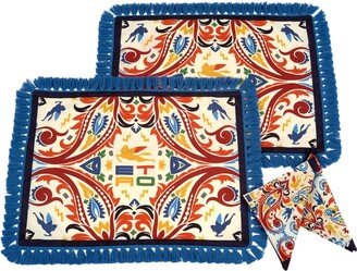 Jaisalmer set of 2 placemats and napkins