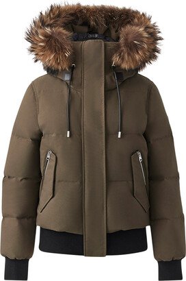 Nefi-f Down Jacket With Removable Fur Trimmed Hood